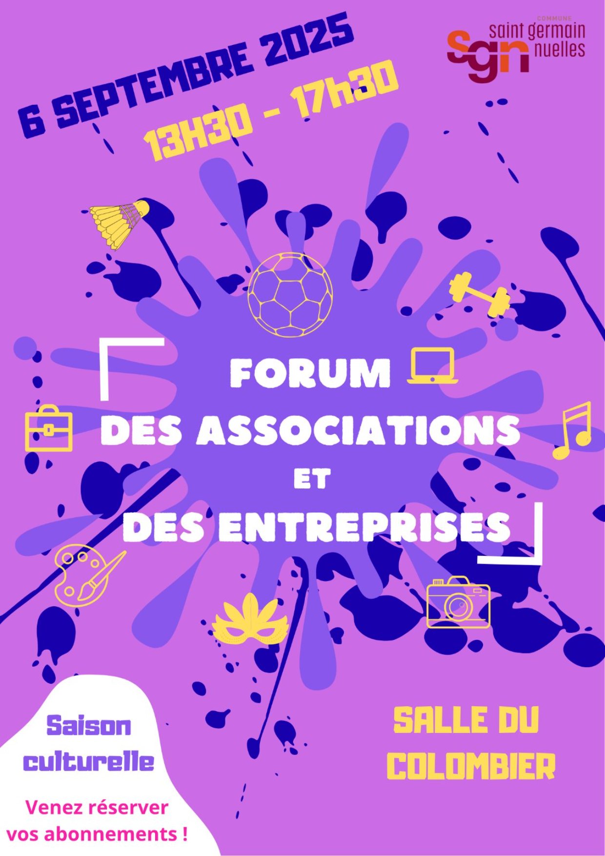 Affiche de l'évènement Forum des Associations et des Entreprises