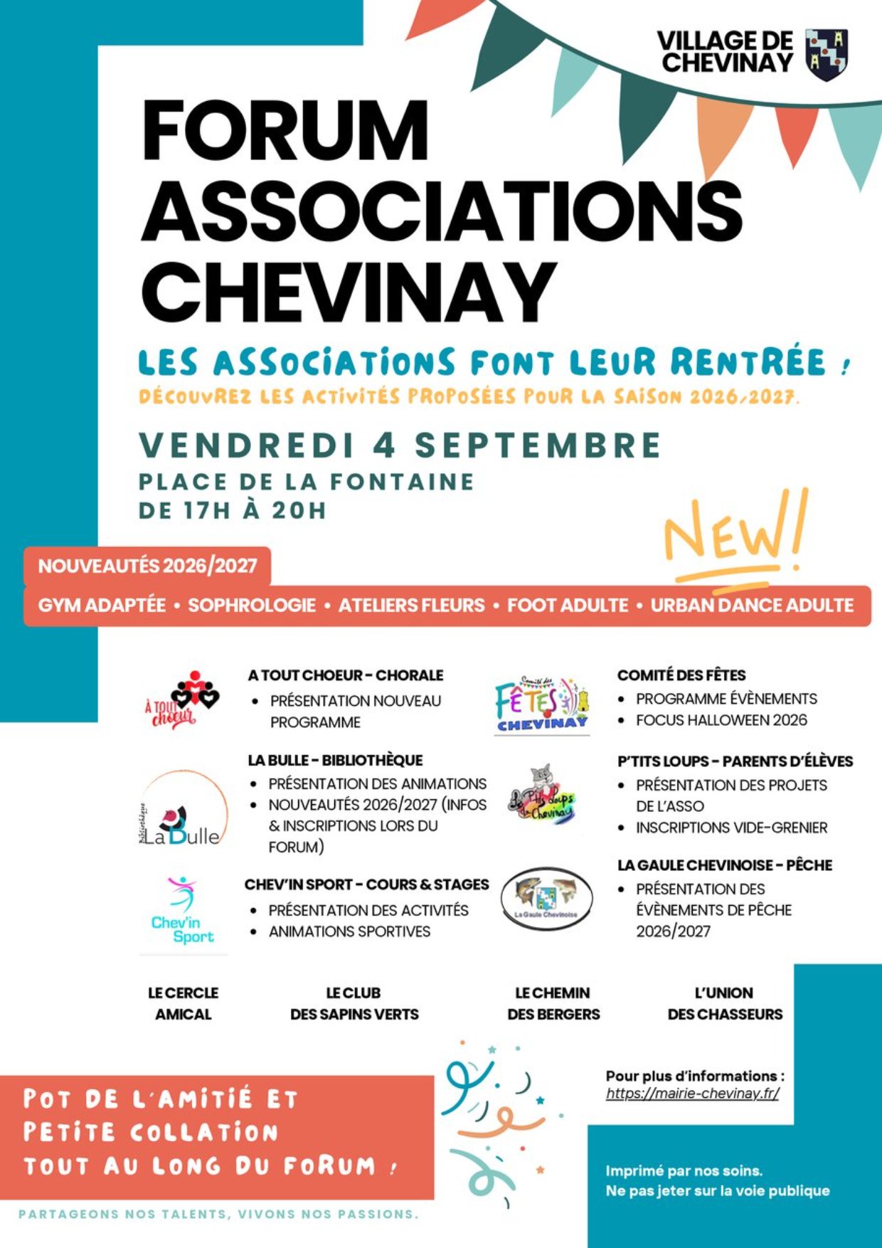 Affiche de l'évènement Forum Associations Chevinay