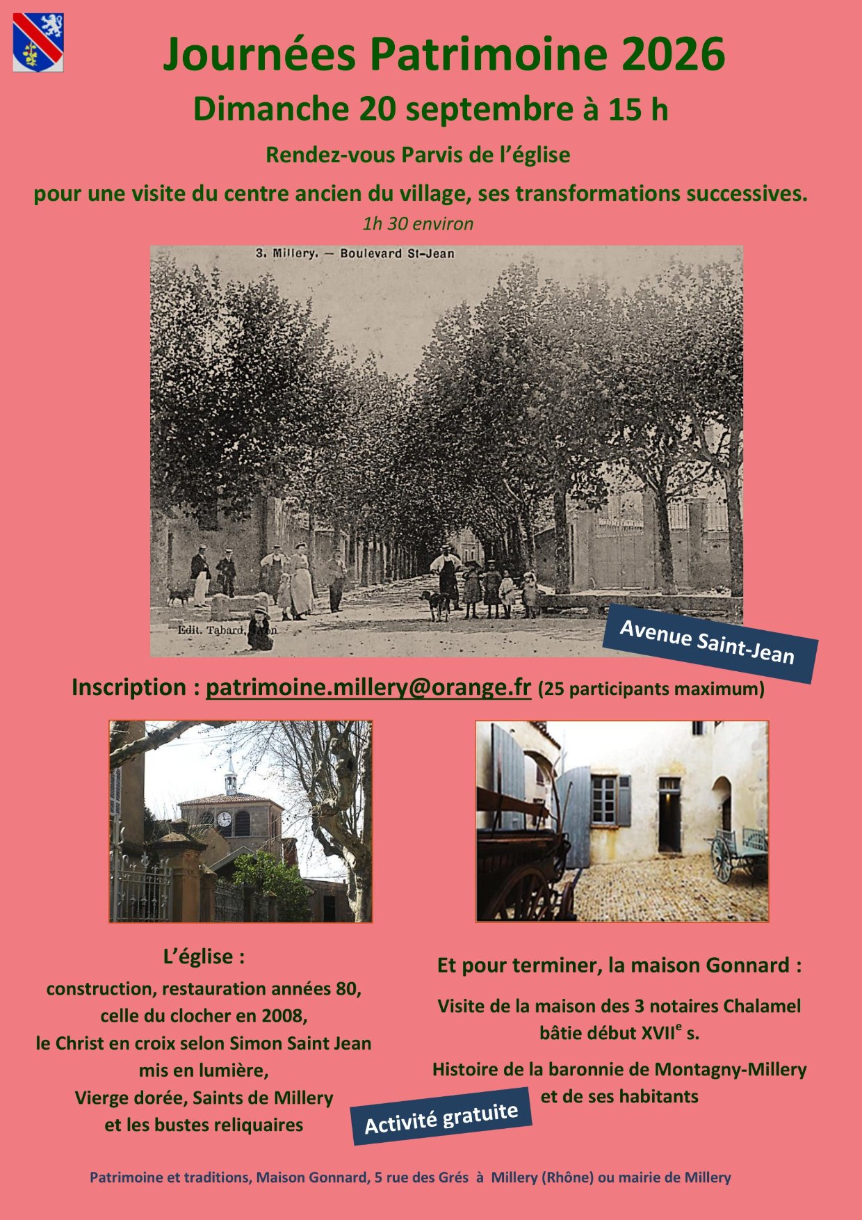 Affiche de l'évènement Journées du Patrimoine