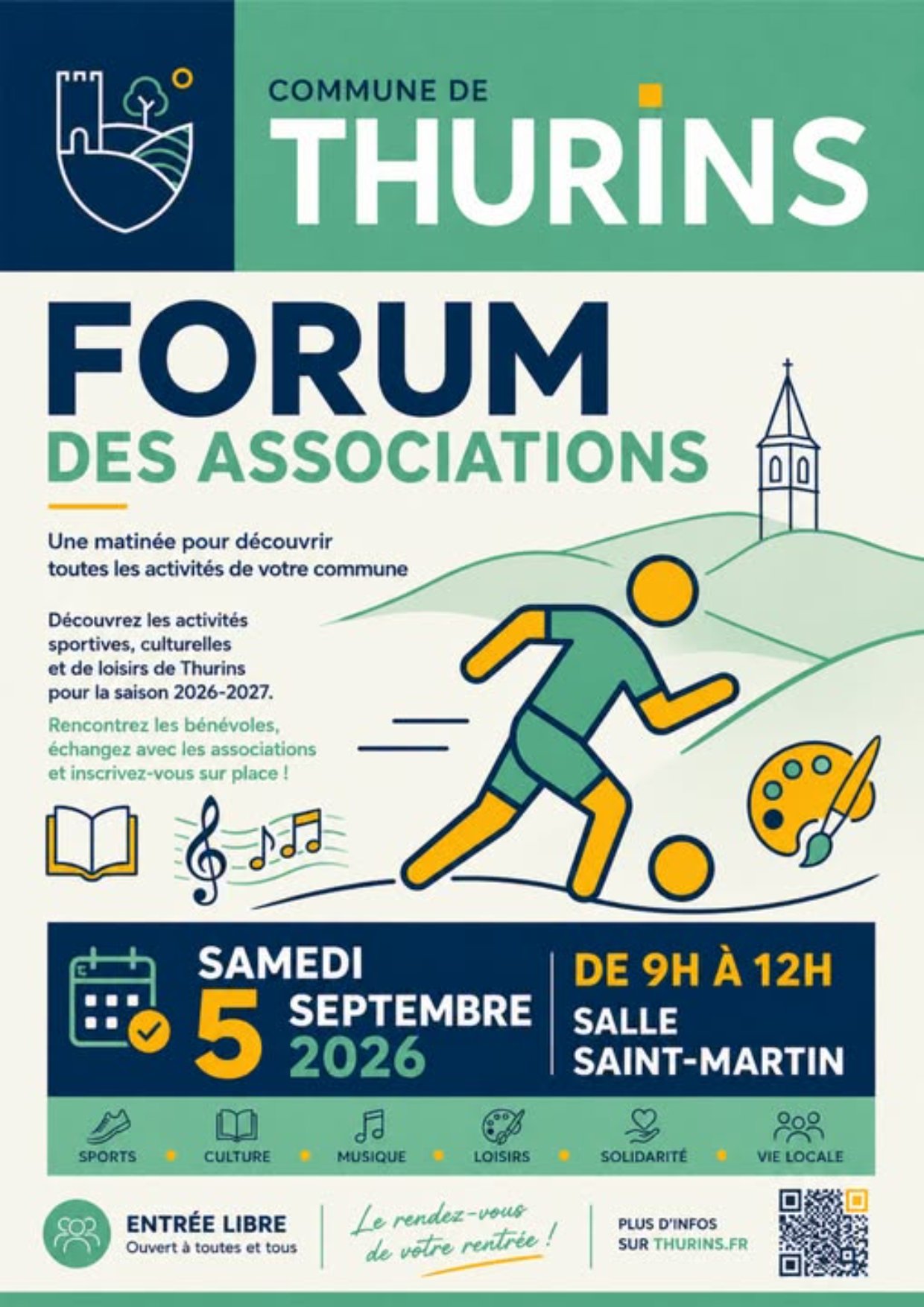 Affiche de l'évènement Forum des Associations de Thurins