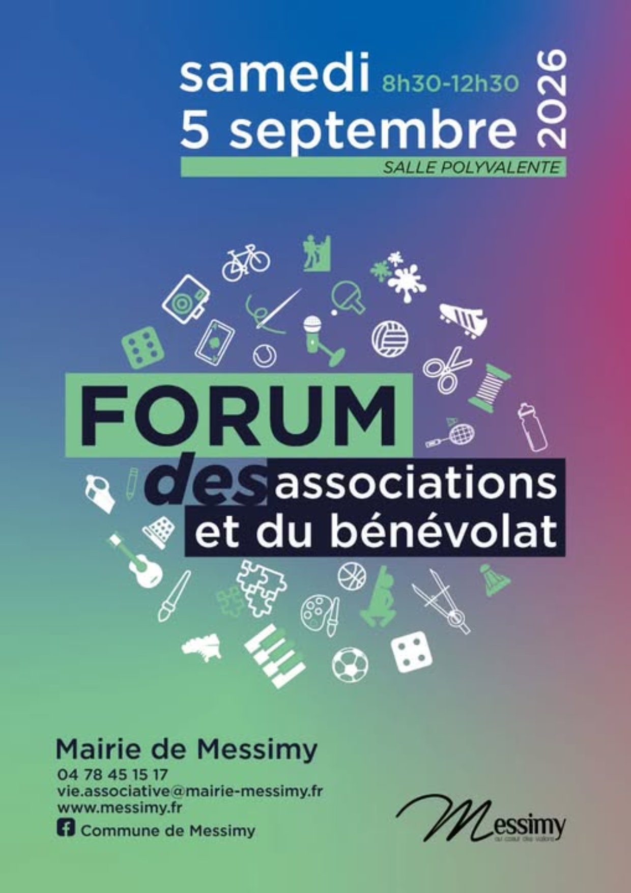 Affiche de l'évènement Forum des associations et du bénévolat